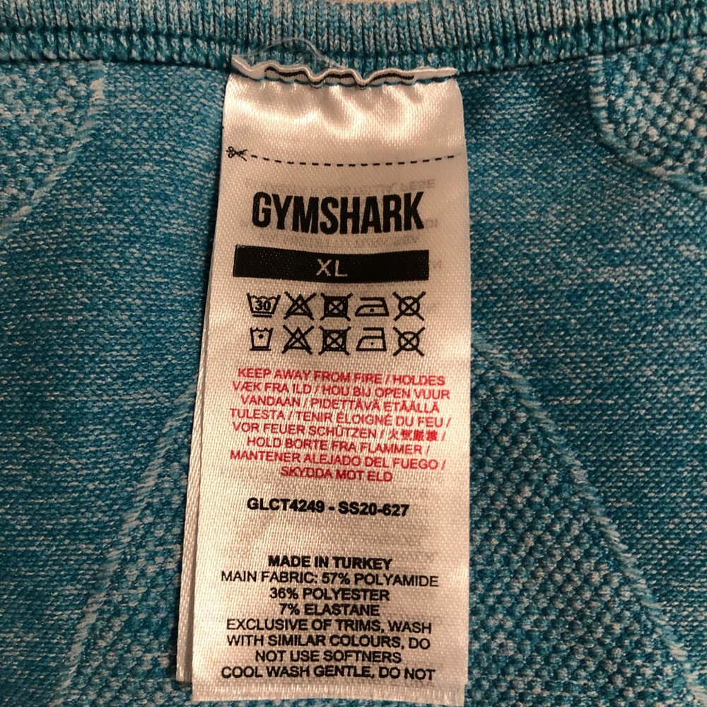 Gymshark flex crop top in teal 🦋🦋!!!